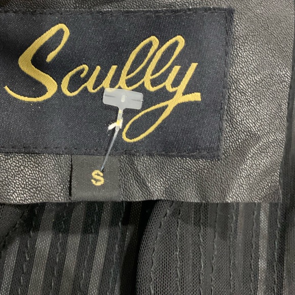 Scully Black Lamb Leather Blazer Zip Women Jacket Size S - Picture 7 of 10